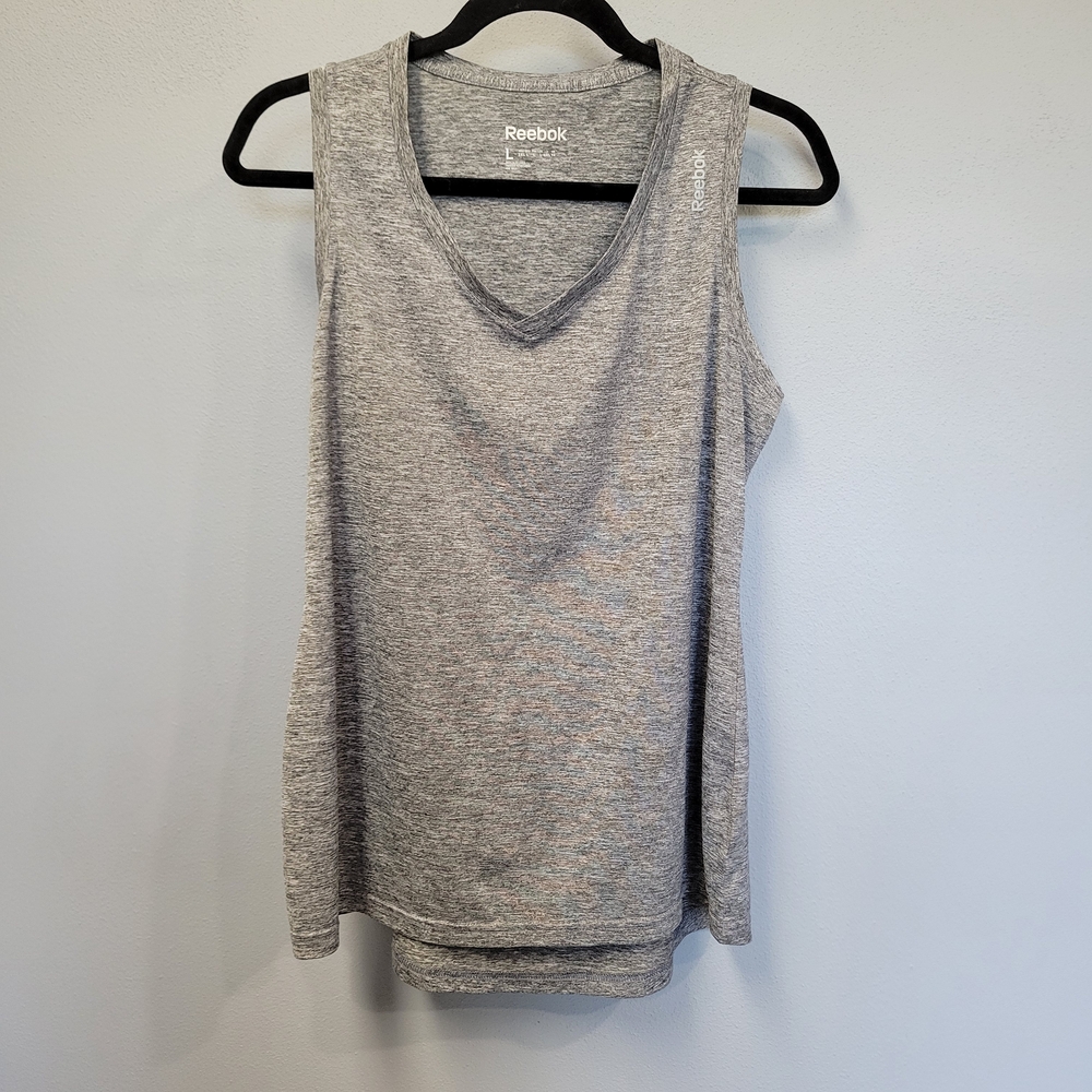 Reebok Women's Heather Gray Tank Top